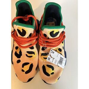 Adidas Shoes 9 HU PHARRELL ANIMAL PRINT LEOPARD PULSE AMBER' [HP3221] Mens